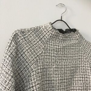 Zara Woman Tweed Boxy Shirt